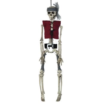 Asılabilir Korsan İskelet Model 40 cm (6'lı) - Toptan Cadılar Bayramı Süsü