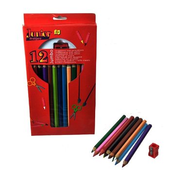 12 B&Uuml;Y&Uuml;K BOY BOYAMA KALEMİ + KALEMTIRAŞ (4 set)