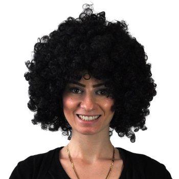 Siyah Afro Peruk (5 adet) - Toptan Parti Malzemeleri
