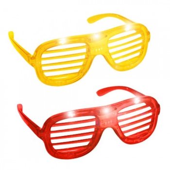 Işıklı Shutter Shades G&ouml;zl&uuml;kler (24 adet)