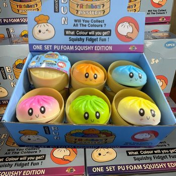 RAGE - Squishy Bun Dumplings B&Uuml;Y&Uuml;K - ONE SET PU FOAM SQUISHY EDITION (12 adet)