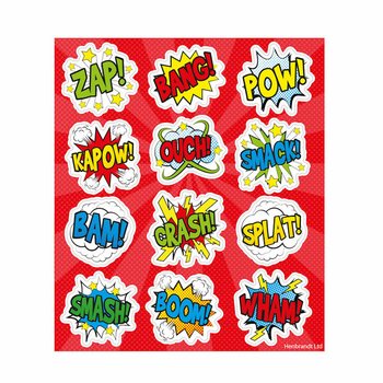 Eğlenceli &Ccedil;ıkartmalar: Comic Signs Standı (120 adet)
