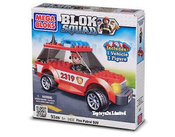 MEGA BLOKS - İTFAİYE SUV ARACI VE POLİS HELİKOPTERİ (2 adet)