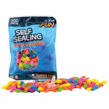 AQUA FUN - 100x Kendinden Kapanan Su Balonları (6'lı Paket)