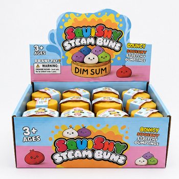 RAGE - Simli Yumuşak &Ccedil;in Mantısı SQUISHY GLITTER Bun Dumplings K&Uuml;&Ccedil;&Uuml;K (Ebat 5.5 x 5.5 x 3 cm) - Viral 2026 Stres Oyuncağı (24 Adet)
