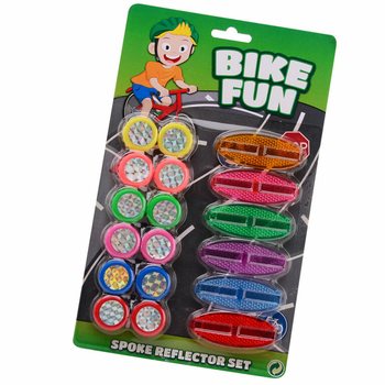 BIKE FUN - 18 Par&ccedil;alı Bisiklet Jant Teli Reflekt&ouml;r Seti (1 adt.)