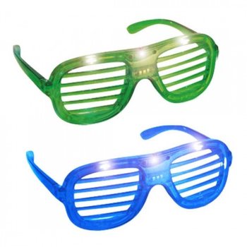 Işıklı Shutter Shades G&ouml;zl&uuml;kler (24 adet)