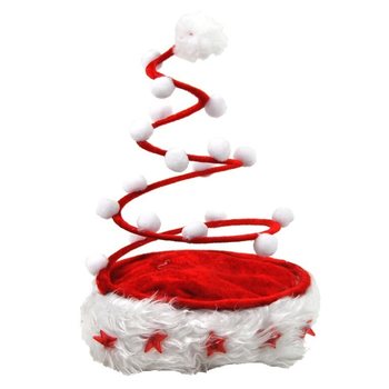 TOPLU ALIM FIRSATI - IŞIKLI YILDIZLI L&Uuml;KS SPİRAL NOEL ŞAPKASI (120 Adet)