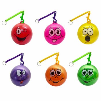 İPLİ SMILEY TOPU / BUNGEE TOPU &Oslash;23 cm (10 adet)