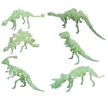 Karanlıkta Parlayan 3D Dinozor Yapbozları (24 Adet)