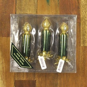 Mandal Klipsli 3'lü Dekoratif Yılbaşı Ağacı Mumu (6 paket)