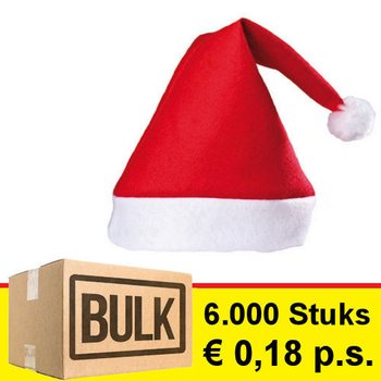 ***TOPLU ALIM FIRSATI*** STANDART MODEL NOEL BABA ŞAPKASI (6.000 Adet)