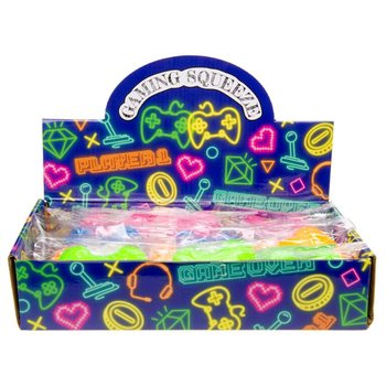 SQUEEZE OYUN KOLU - NEON RENK KARIŞIMI - STANTLI (12 Adet)