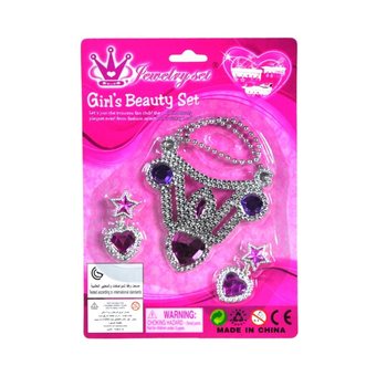 Kart &Uuml;zerinde Bling Bling Takı Seti (12'li)