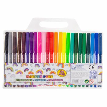 24 Parçalı Büyük Keçeli Kalem Seti (12'li Paket)