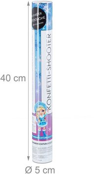 Konfeti Kanonu - Kar Tanesi - 40 cm - Parti Atıcı (10 adet)