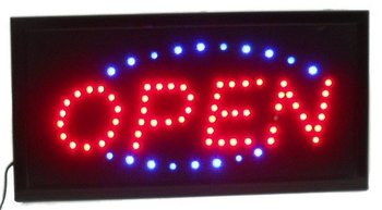 LED Işıklı Tabela "OPEN" &ndash; 2 Renkli