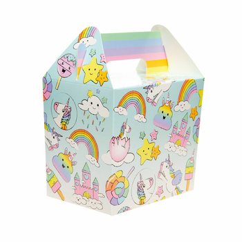 Çocuk Menü Kutusu / İkram Kutusu Unicorn 14x10x17 cm (12 adet)