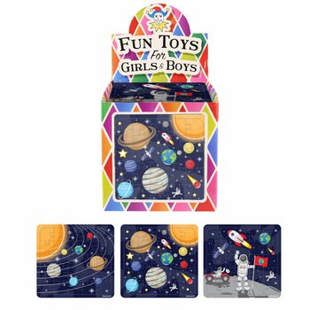 Uzay Temalı Yapboz Teşhir Kutusu - 108 Adet (13x12cm)