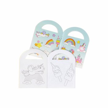 &Ccedil;ıkartmalı K&uuml;&ccedil;&uuml;k Unicorn Boyama Kitapları (48 adet)