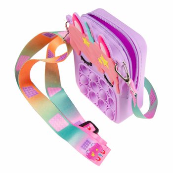 TEK BOYNUZLU AT (UNICORN) POP-IT KIZ &Ccedil;OCUK &Ccedil;ANTASI (24 Adet Standlı)