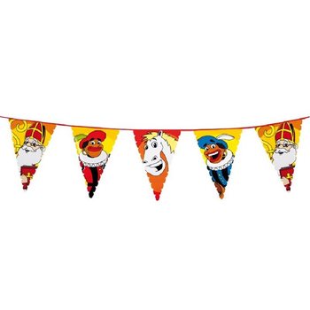 B&uuml;y&uuml;k Sinterklaas ve Piet Flama Bayrak Seti 6 Metre (13 Adet)