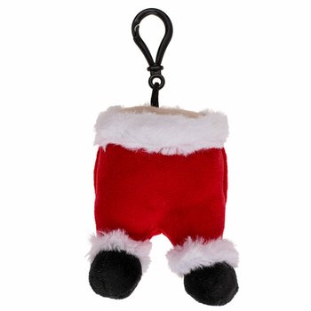 Sesli Peluş Noel Baba Anahtarlık - Yellenme Sesli (24 adet) - MEGA UCUZ