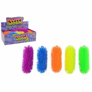 B&uuml;y&uuml;k Fluffy Solucan 22 cm - Stand (12 Adet)