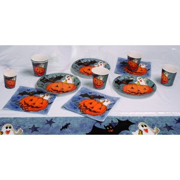 19 Par&ccedil;a Halloween Sofra Seti (6'lı Paket)