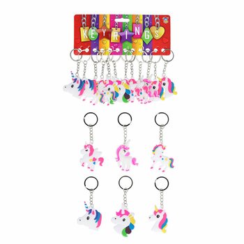 Tek boynuzlu At Anahtarlıklar - Unicorn (12 adet)
