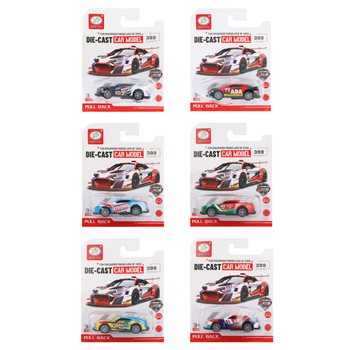 &Ccedil;ek-Bırak Yarış Arabaları Kartelada (12 adet)