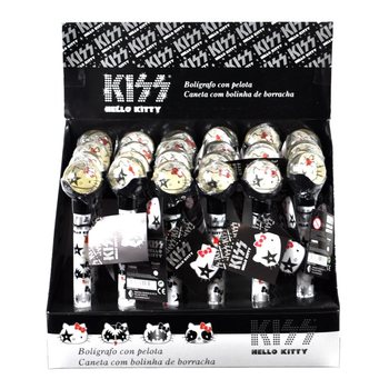 HELLO KITTY - 2'Sİ 1 ARADA ZIPZIP TOP & T&Uuml;KENMEZ KALEM - SİYAH (24 adet)