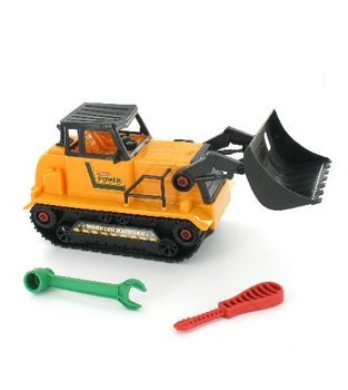 S&ouml;k&uuml;p Takılabilir Oyuncak Dozer DIY (4 adet)
