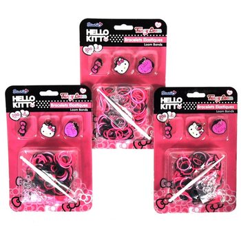 Hello Kitty Sallantılı Figürlü Lastik Toka / Bileklik Seti (12 Adet)