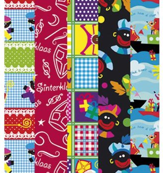 Sinterklaas Noel Baba Hediye Paketi Kağıdı Ruloları 250 x 50 cm (5 adet)