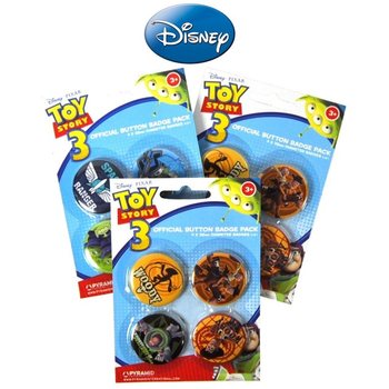 4 Paral	 Disney Toy Story Rozet Seti (24 adet)