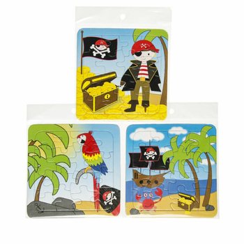 Karışık Korsan Yapbozları - 14 x 14 cm (50 Adet)