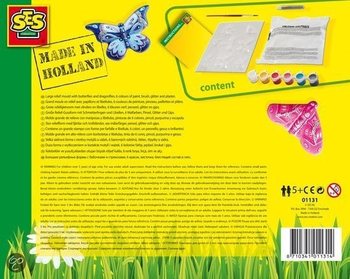 SES Creative Al&ccedil;ı D&ouml;k&uuml;m ve Boyama - Kelebekler (1 Adet)