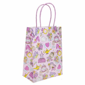 Prenses Temalı Kağıt Hediye Çantaları - 16x9x22 cm (12 adet)