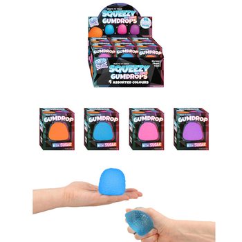 SQUEEZE GUM DROP - ŞEKER DOLGULU - TEŞHİR KUTUSUNDA (12 Adet)