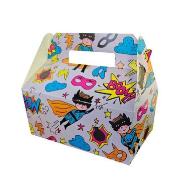 Superhero Çocuk Menü Kutusu - 22,5 x 12 x 9,5 cm (24 Adet)