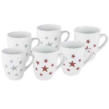 Hediye Paketinde 6 Par&ccedil;a Noel Kupası Seti (2 set)