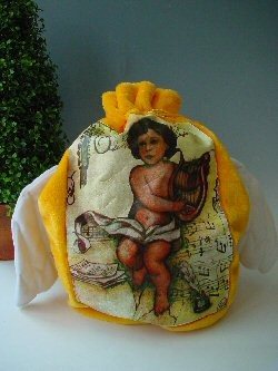 Melek Kanatlı Küçük Suni Kürk Hediye Çantası (2'li Paket)