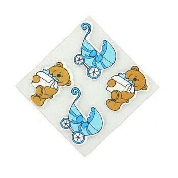 Dekoratif Çıkartmalar - Bebek Mavisi (20'li Paket)