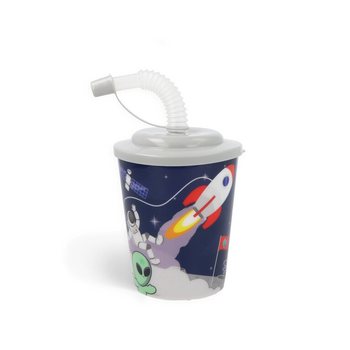 Pipetli İçecek / Dondurma Bardağı – UZAY TEMALI (12 Adet)