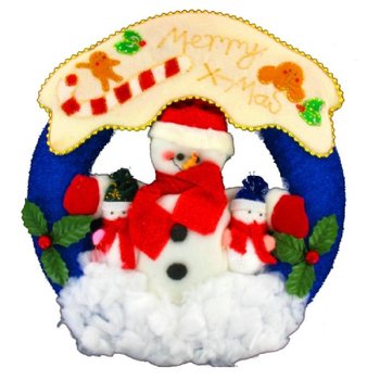 B&uuml;y&uuml;k Kumaş Noel Kapı S&uuml;s&uuml;