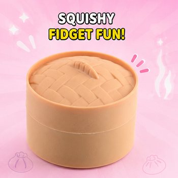 RAGE - Squishy SUGAR EDITION Mantı Dumplings K&Uuml;&Ccedil;&Uuml;K (5.3 x 5.3 x 4.1 Cm) Viral 2026 Fidget Toy (24 Adet)