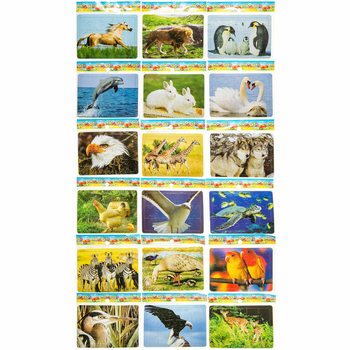 KARIŞIK K&uuml;&ccedil;&uuml;k Hayvan Puzzle'ları (72 adet)