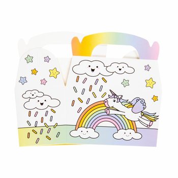 Unicorn / Tekboynuz İkram ve Hediye Kutusu 12x12.5x6 cm (12 Adet)