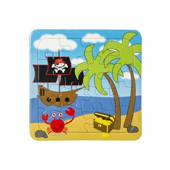 Karışık Korsan Yapbozları - 14 x 14 cm (50 Adet)